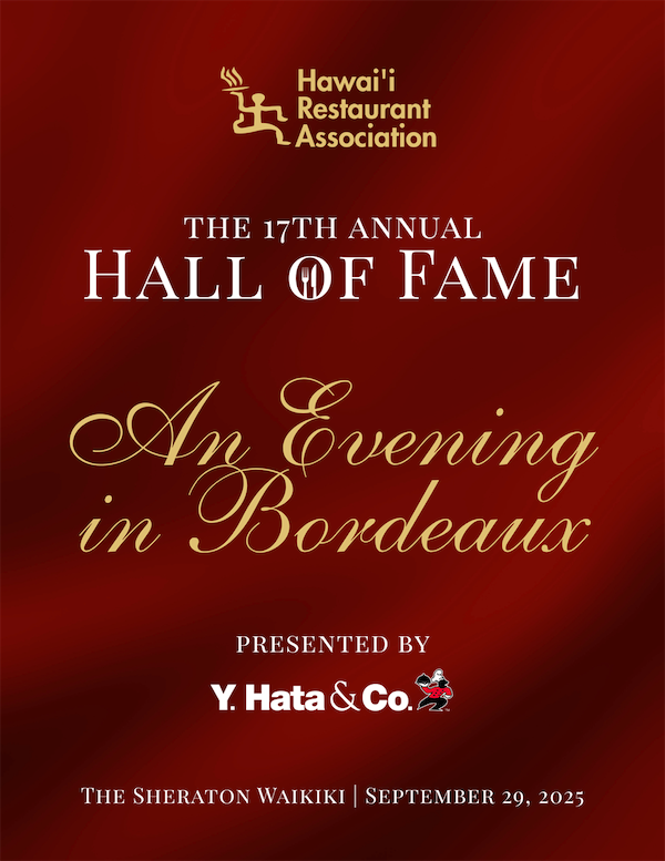 ハワイ・レストラン協会、5名のローカル外食業界リーダーを「殿堂入り